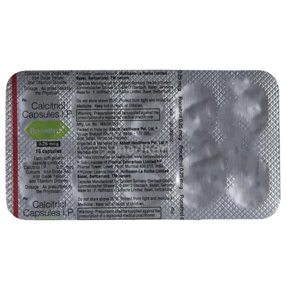 rocaltrol 0.25mcg capsule 10's